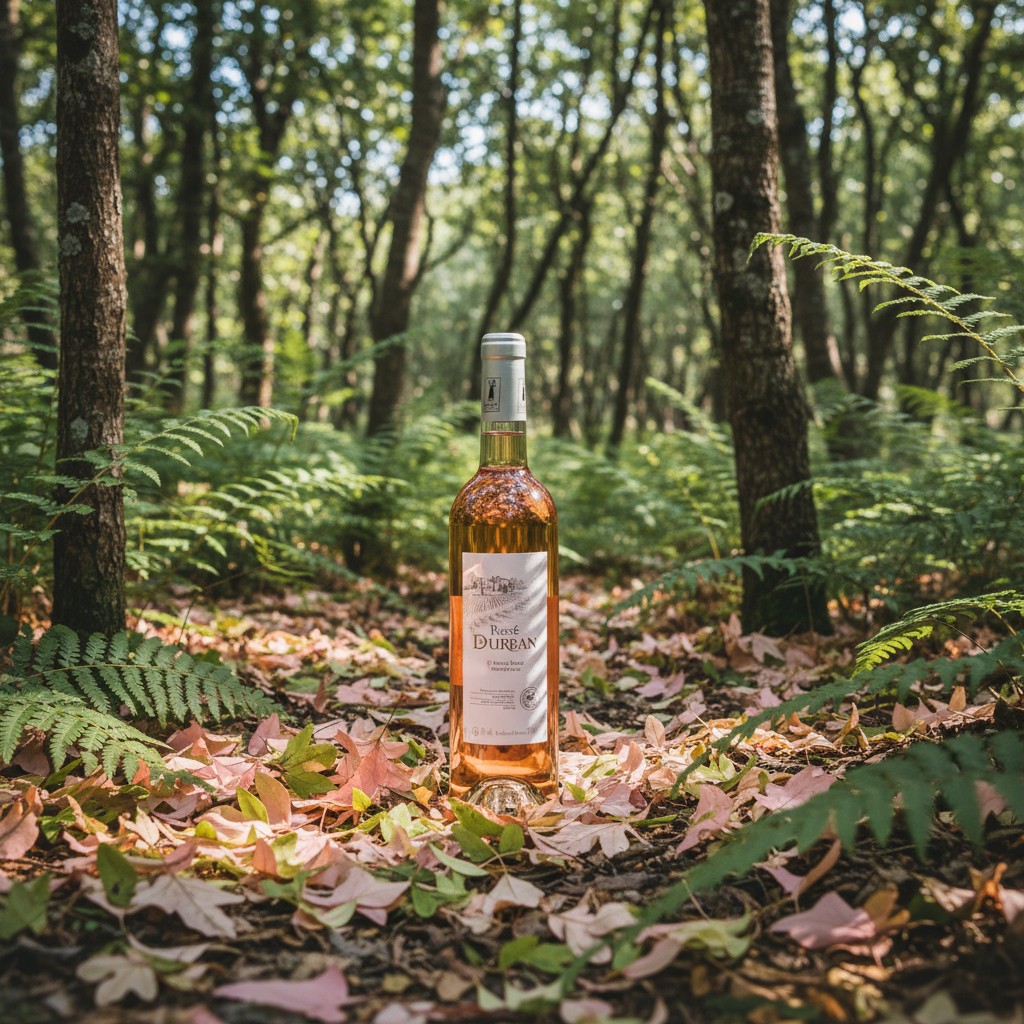 Mise en scène bouteille rosé ambiance 2