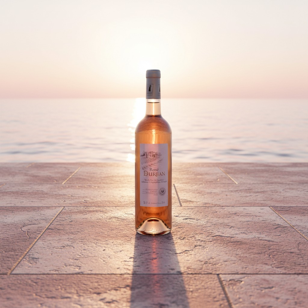Mise en scène bouteille rosé ambiance 6